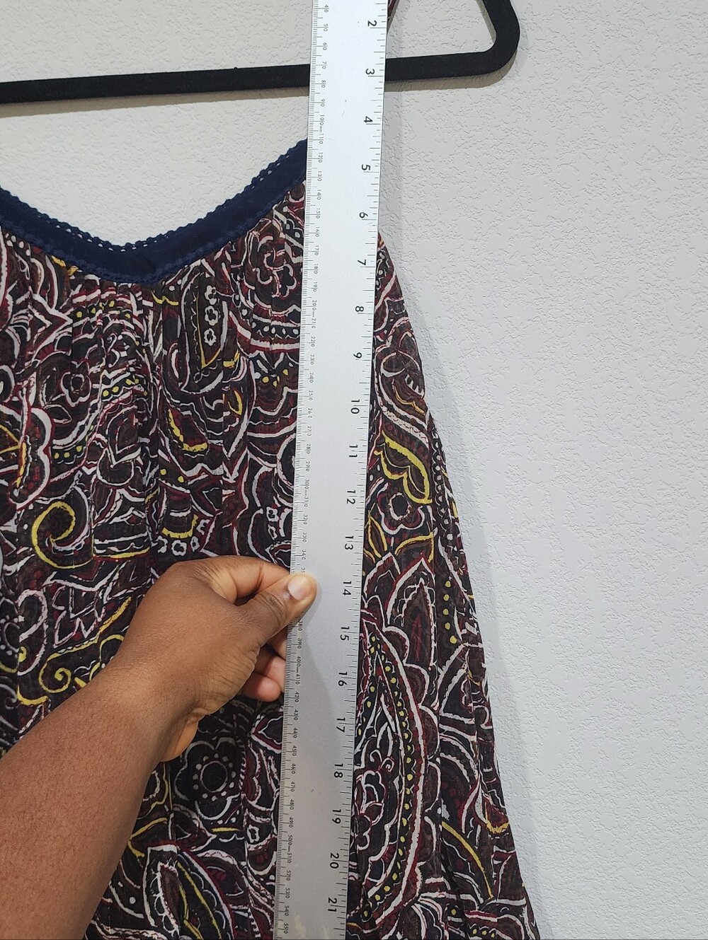 Moon River Paisley Tank Top Blouse Size S - Picture 10 of 11